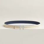 H Infini belt buckle & Bandana leather strap 24 mm